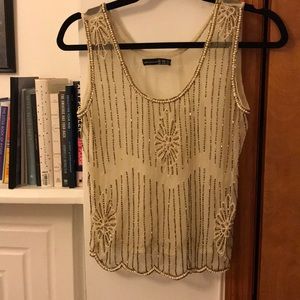 Sheer beaded top
